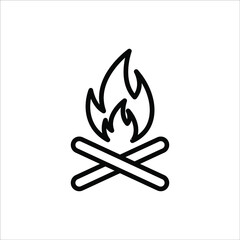 Fire flame icon vector illustration design template