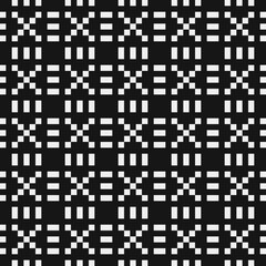 Fototapeta premium Abstract Cross Pattern Dots Logo generative computational art illustration