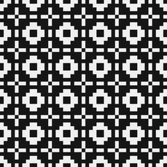 Fototapeta premium Abstract Cross Pattern Dots Logo generative computational art illustration