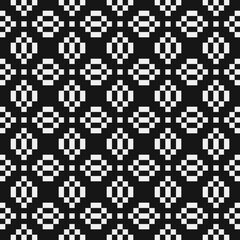 Fototapeta premium Abstract Cross Pattern Dots Logo generative computational art illustration