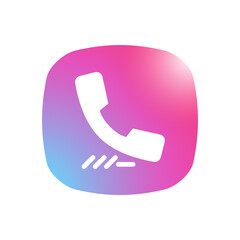Naklejka premium Phone Call - Mobile App Icon
