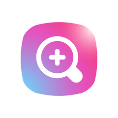 Obraz premium Zoom In - Mobile App Icon