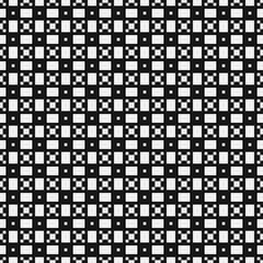 Fototapeta premium Abstract Cross Pattern Dots Logo generative computational art illustration