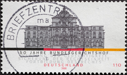 GERMANY - CIRCA 2000: a postage stamp from Germany, showing a picture of the highest court of...