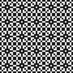 Fototapeta premium Abstract Cross Pattern Dots Logo generative computational art illustration