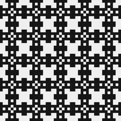 Fototapeta premium Abstract Cross Pattern Dots Logo generative computational art illustration