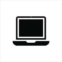 Laptop with pointer or cursor icon isolated. vector eps 10