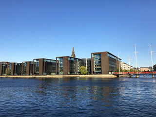 Fototapeta na wymiar view of the sea in Copenhagen, Denmark.