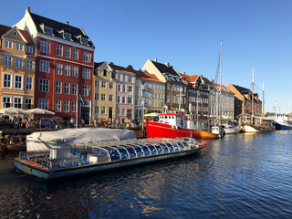 Obraz premium Nyhavn harbor in Copenhagen, Denmark