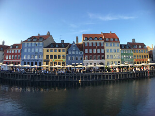 Fototapeta na wymiar Nyhavn harbor in Copenhagen, Denmark