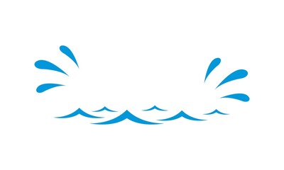 Fototapeta na wymiar Wave illustration vector logo design