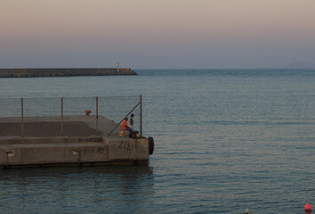 Fishing. Rethimno, Crete Island