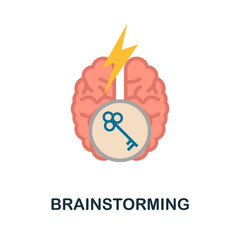 Brainstorming icon. Simple element from critical thinking collection. Creative Brainstorming icon for web design, templates, infographics and more
