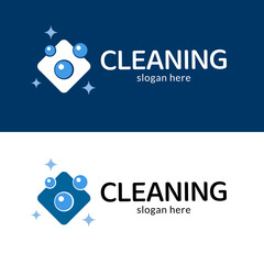 Cleaning service logotype