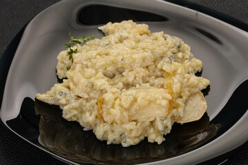 Risotto with pear and gorgonzola