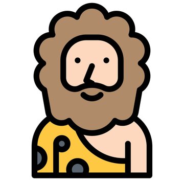 Caveman Costume Icon, Halloween Costume Party