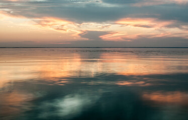 sunset over the sea