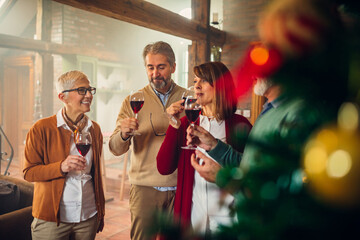 Fototapeta premium Christmas eve wouldn't be the same without a party