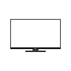 Smart TV icon. LED TV sign isolated on white background