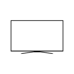 Smart TV icon. LED TV sign isolated on white background