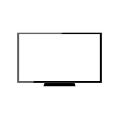 Smart TV icon. LED TV sign isolated on white background