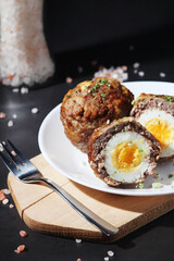 Scottish eggs - national dish of the cuisine of Scotland