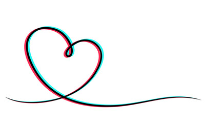 Fototapeta premium Vector illustration of heart shape frame. Perfect for design elements from New Years greeting cards, Christmas day and celebration parties. Love frame.