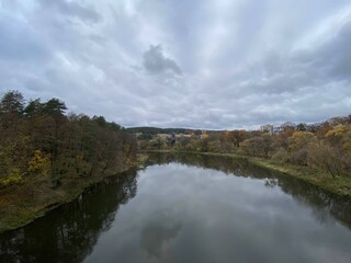 river autumn Lietuva 