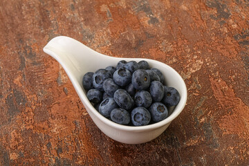 Ripe sweet tasty blueberries heap