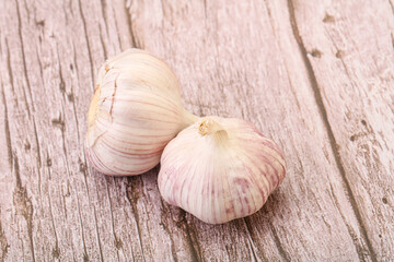 Fresh ripe and tasty garlic