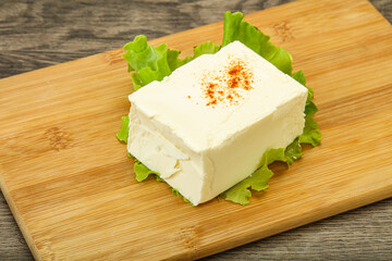 Greek traditional soft feta cheese
