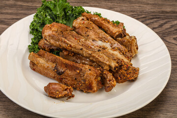 Stewed pork ribs with spices