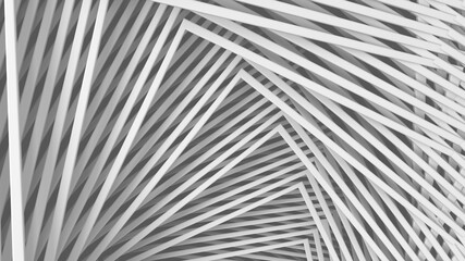Obraz premium Abstract three-dimensional minimal white light texture of a set of straight square borders of steps that spiral. 3D illustration