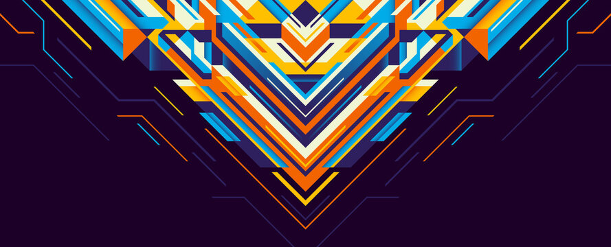 Abstract background design in geometric futuristic style. Vector illustration.