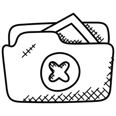 
A document binder and a folder to place files 
