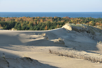 Sandy Grey Dunes at the Curonian Spit in Lithuania