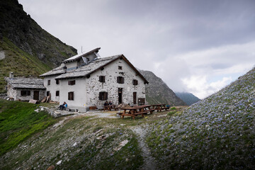 Mountain house in the Alps