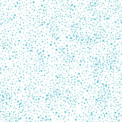 Vector seamless pattern in the form of a small dot on a white background. Small snowflakes, snow, and stars. The pattern for fabrics, holidays, Christmas, decoration, wrapping paper, postcards