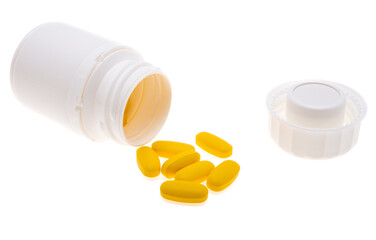 pills vitamins Isolated