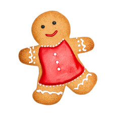 Christmas Cookies. Gingerbread man cookie for Xmas party holiday