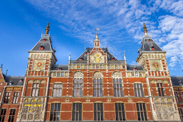 Fototapeta premium Amsterdam Central Station, The Netherlands