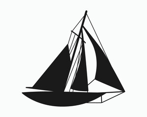 Tall Ships Boats Sign Symbol Icon Vector Illustration, Tall Ships Race Printable Vector Illustration
