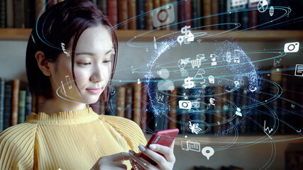 スマホと通信ネットワーク　IoT　ICT