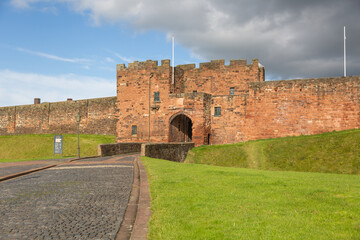 Carlisle , Cumbria / England - 11 03 2020: Carlisle Castle history building