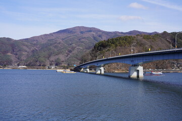 河口湖の風景