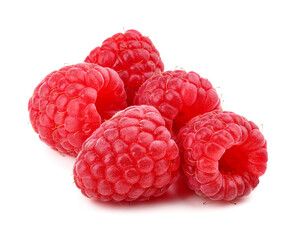 Raspberry isolated on white background