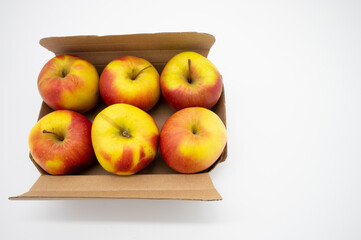 Naklejka na ściany i meble apples in a box