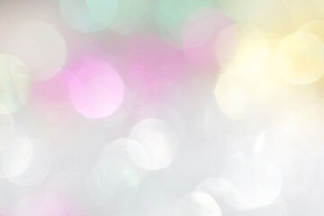 Obraz premium A shiny background of shaded spruce and Ballet Slipper. A sample for the New Year's postcard.