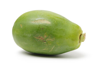 Papaya fruit isolated on a white background