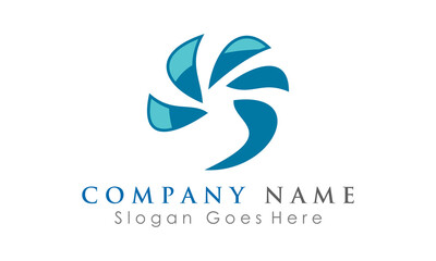 Obraz premium windmill vector insurance logo